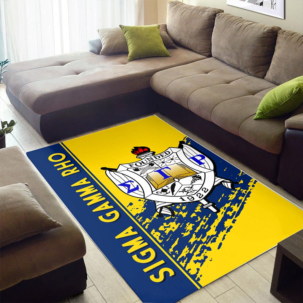 Sorority Area Rug - Sigma Gamma Rho Area Rug Quarter Style