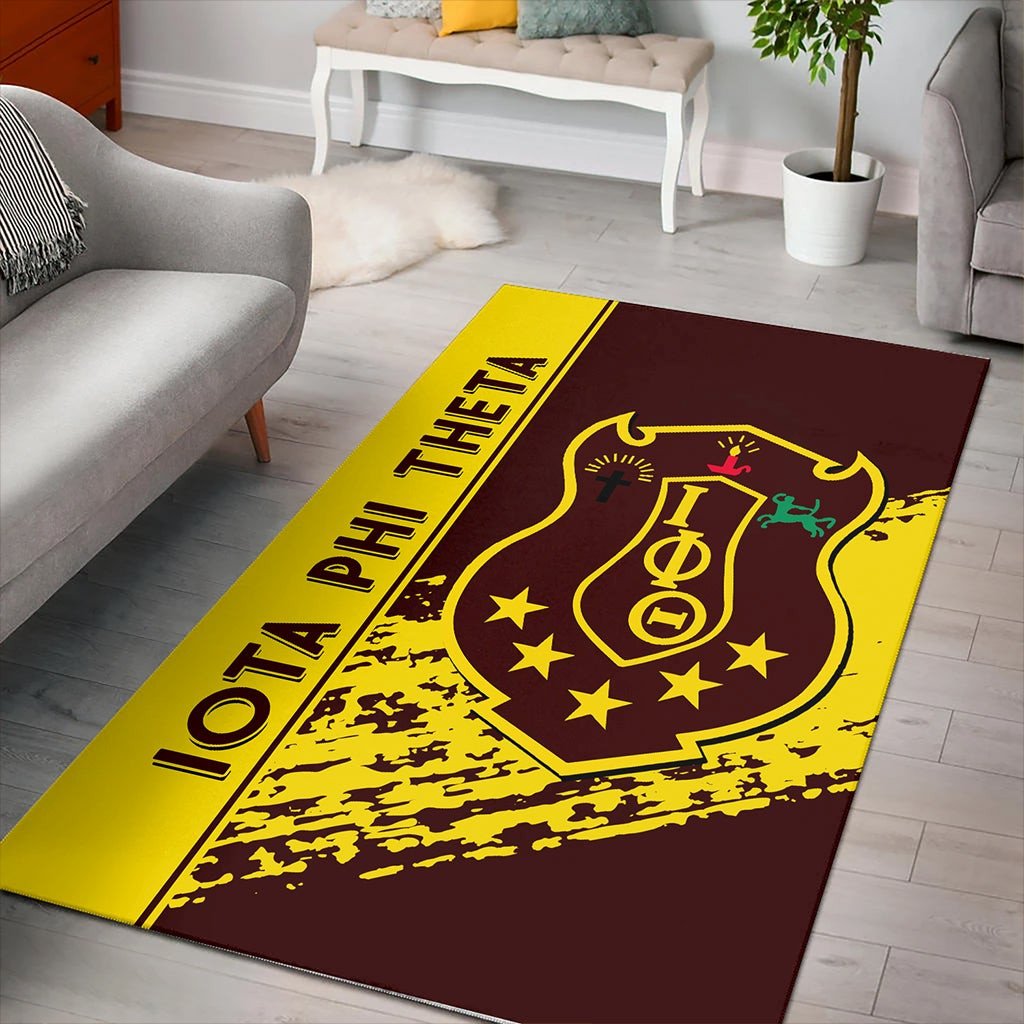 Fraternity Area Rug - Iota Phi Theta Area Rug Quarter Style