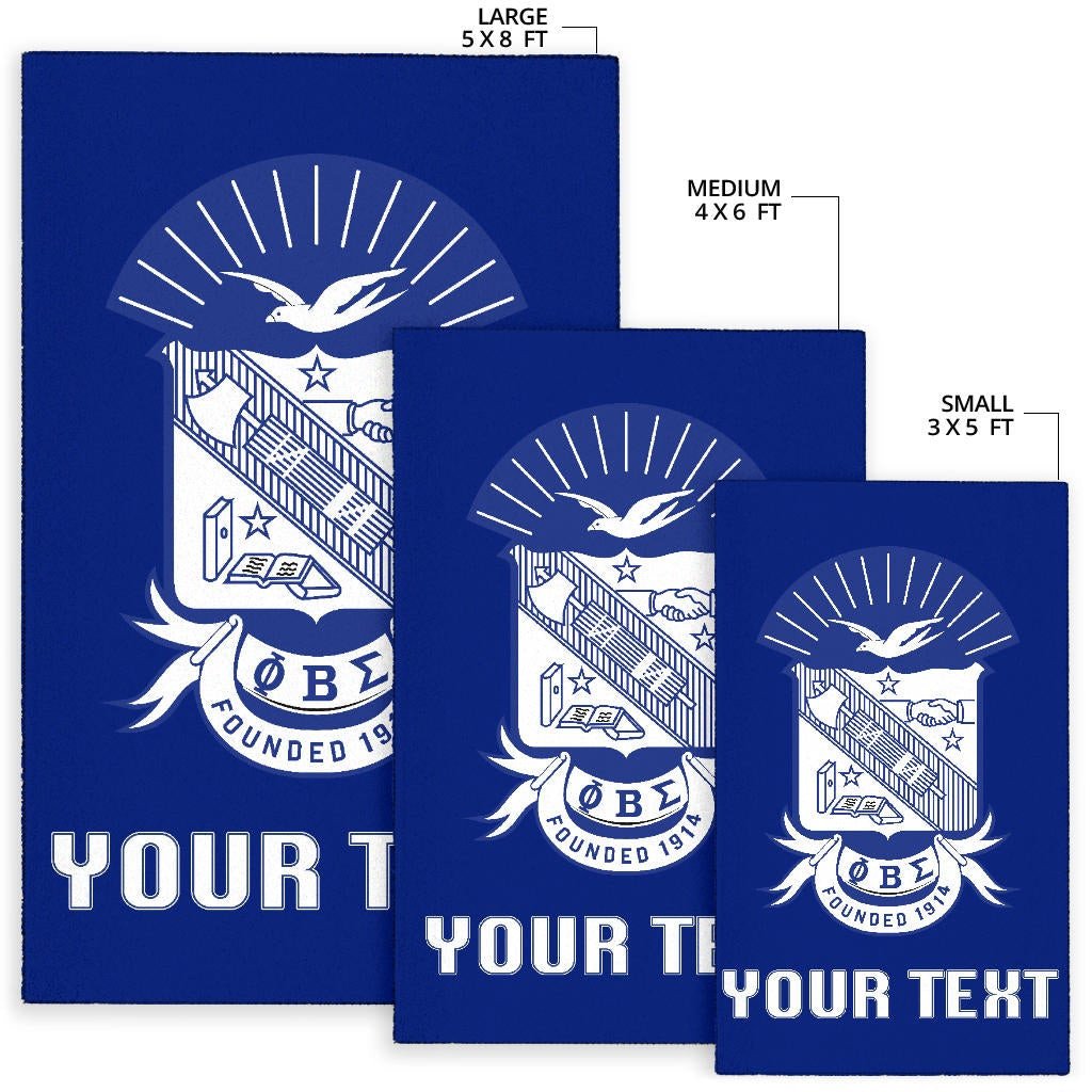 Fraternity Area Rug - Personalized Phi Beta Sigma Area Rug Classic