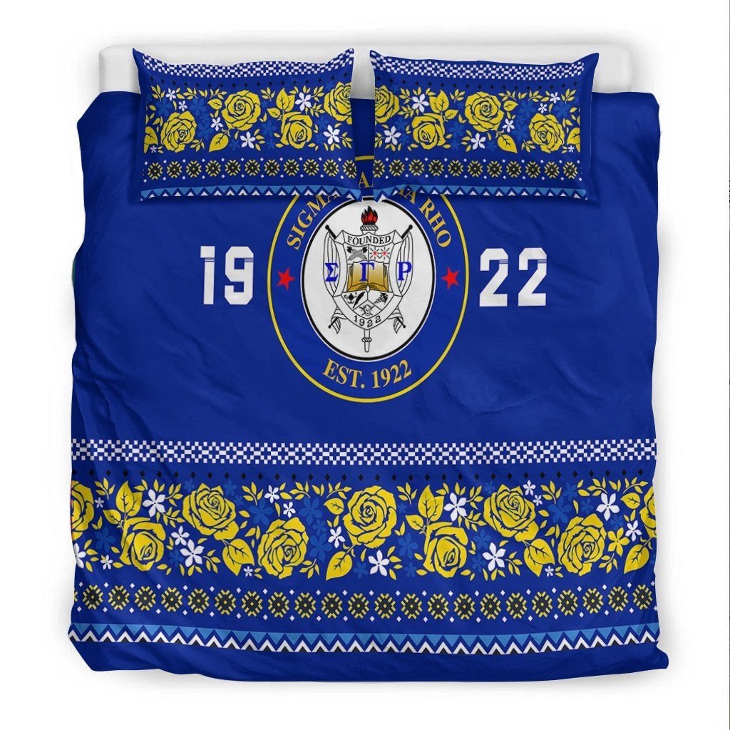Sorority Bedding Set - Sigma Gamma Rho Bedding Set African Pattern