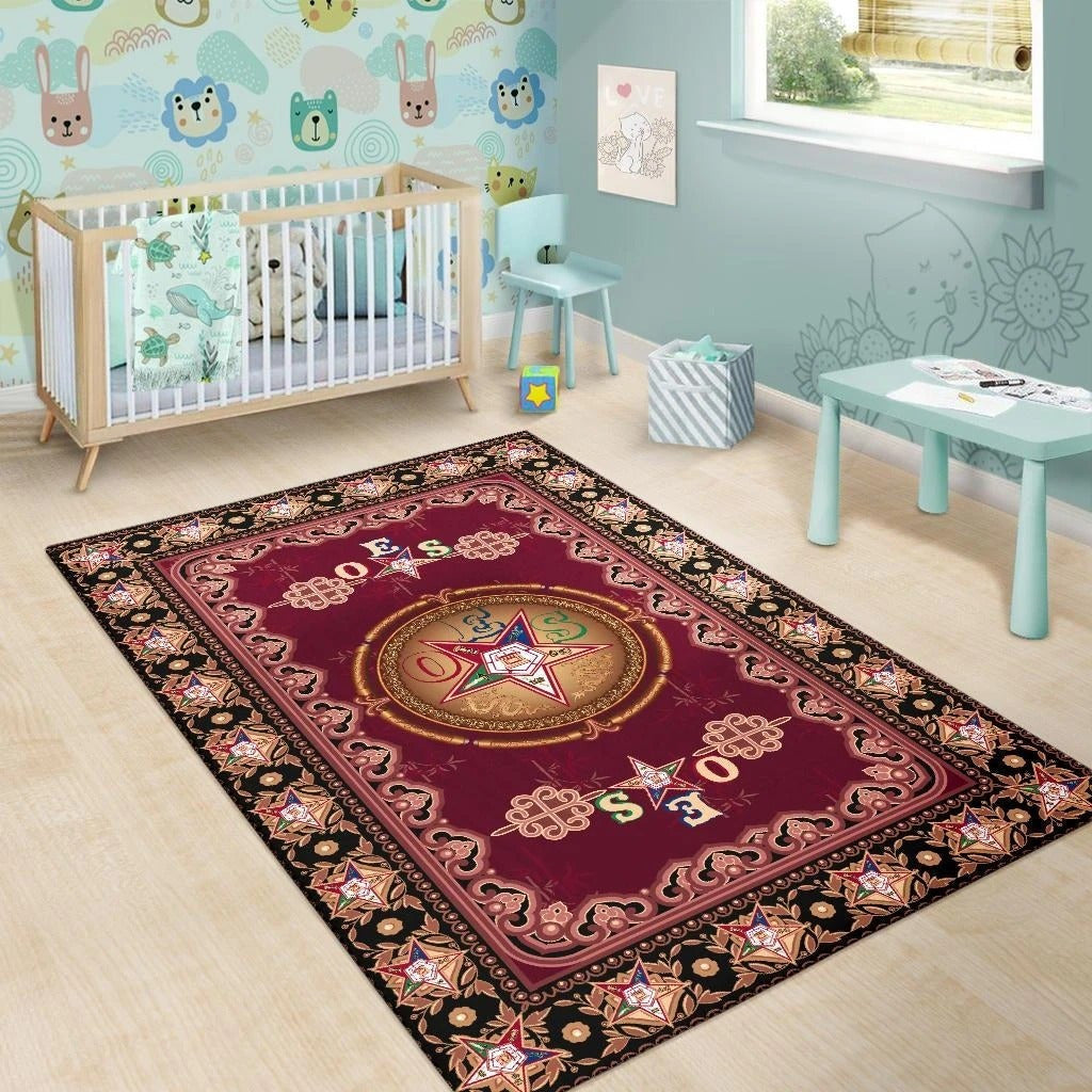 Sorority Area Rug - Shield Of Order Of Eastern Star OES