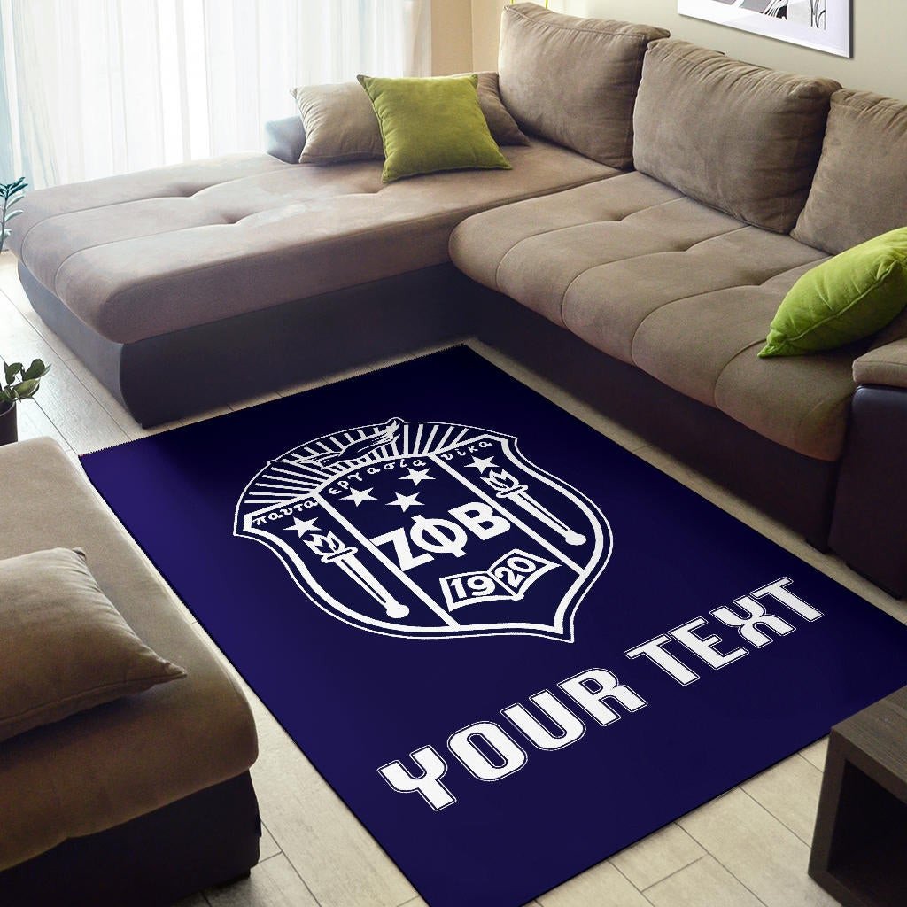 Sorority Area Rug - Personalized Zeta Phi Beta Area Rug Classic