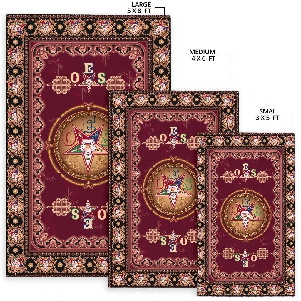 Sorority Area Rug - Shield Of Order Of Eastern Star OES