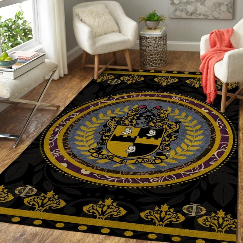 Fraternity Area Rug - Vintage Alpha Phi Alpha Fraternity