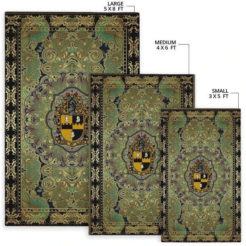 Fraternity Area Rug - Masterpiece Alpha Phi Alpha
