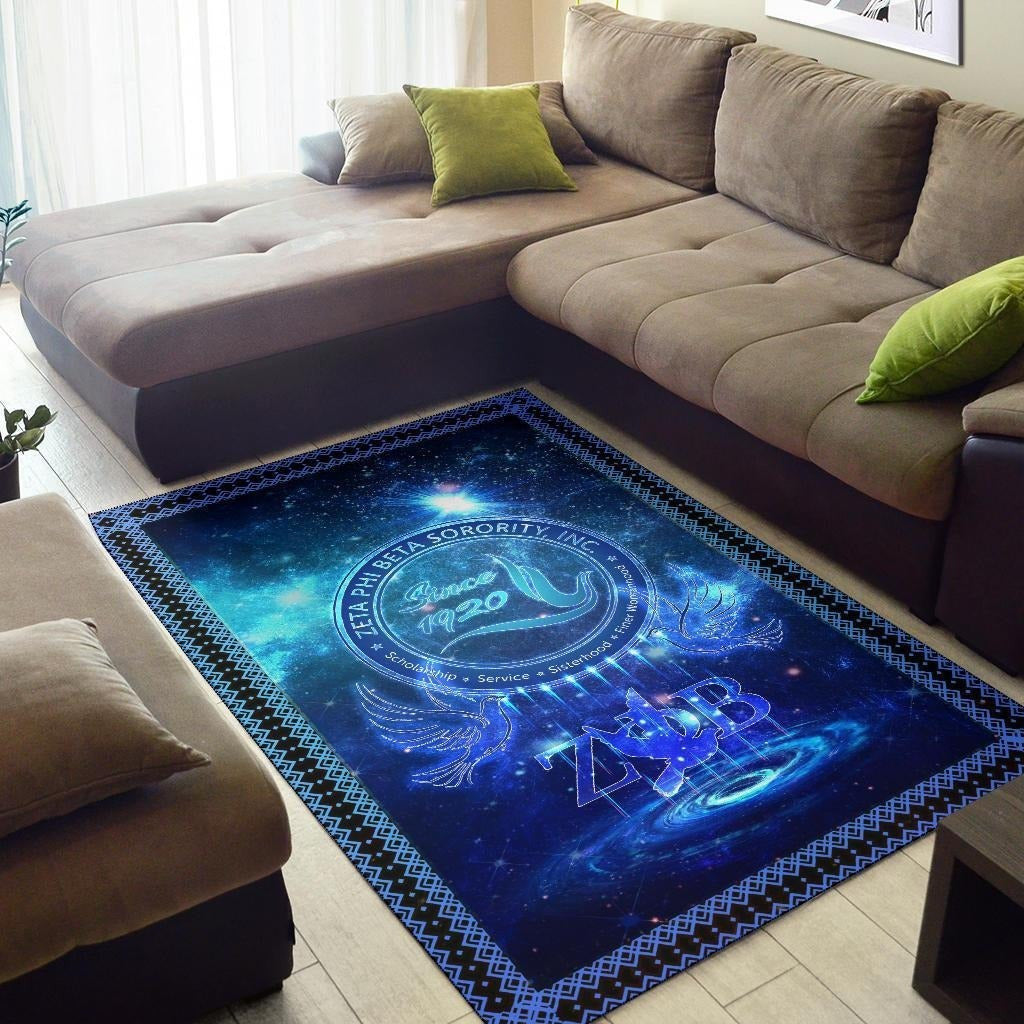 Sorority Area Rug - Galaxy Zeta Phi Beta Sorority