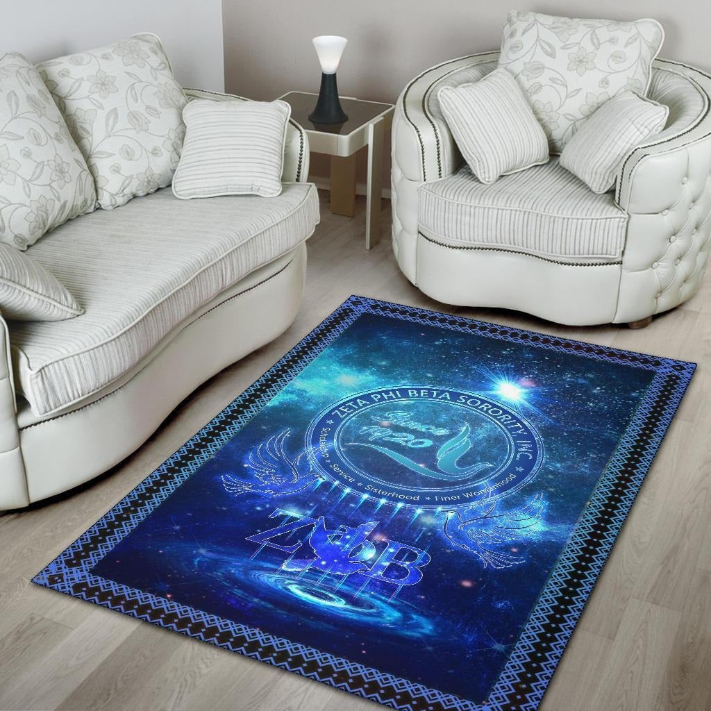 Sorority Area Rug - Galaxy Zeta Phi Beta Sorority