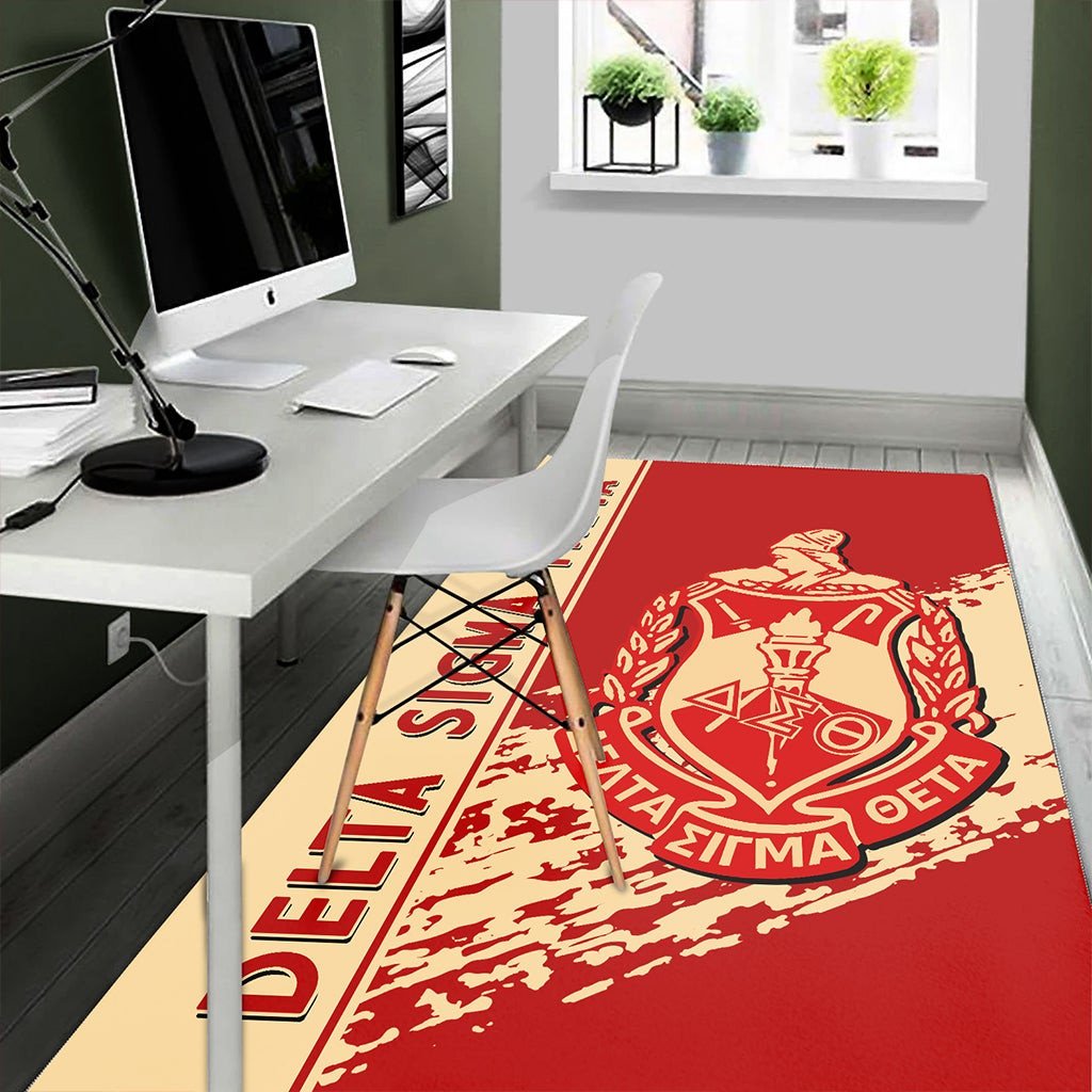 Sorority Area Rug - Delta Sigma Theta Area Rug Quarter Style