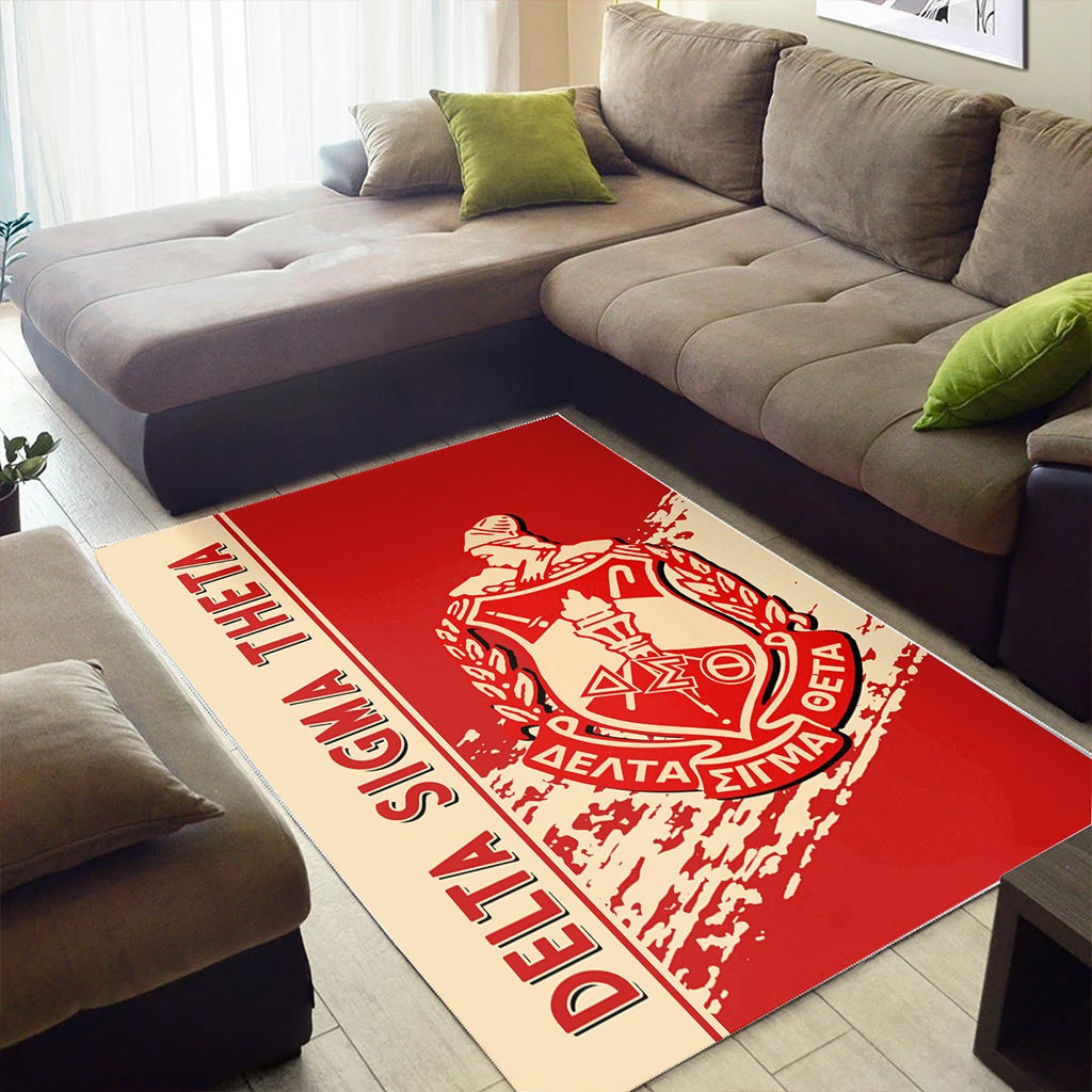 Sorority Area Rug - Delta Sigma Theta Area Rug Quarter Style