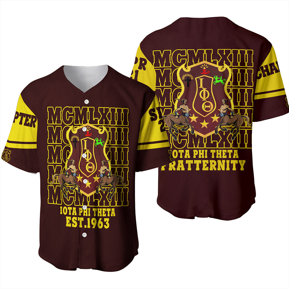 Fraternity Baseball Jersey - Personalized Iota Phi Theta MCM Style Baseball Jersey