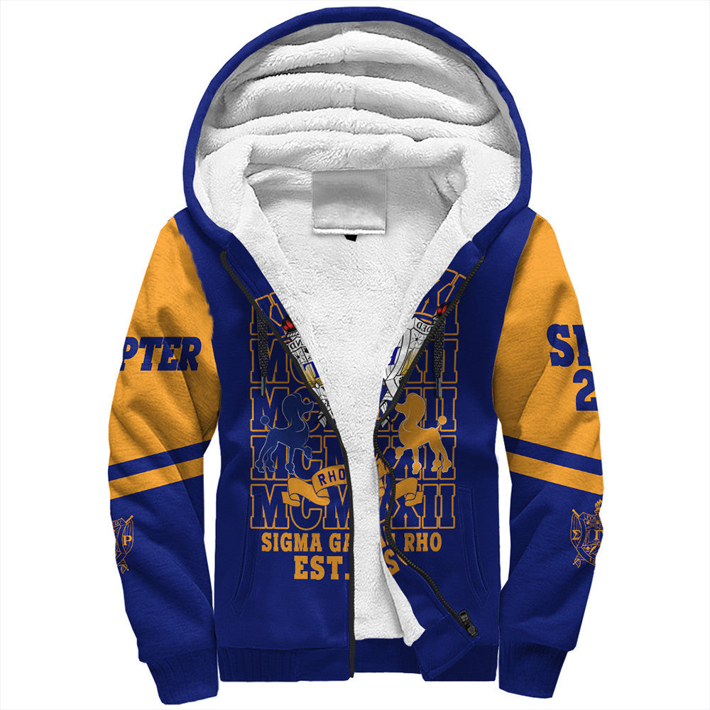Sorority Hoodie - Personalized Sigma Gamma Rho MCM Style Sherpa Hoodie