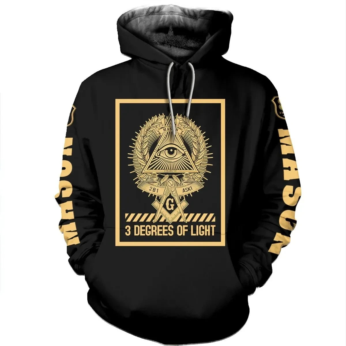 Fraternity Hoodie - Freemasonry Hoodie - Simple 3 Style