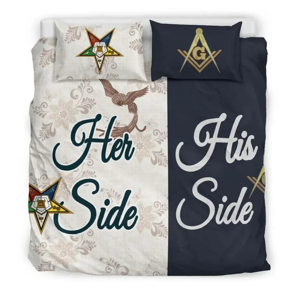 Sorority Bedding Set - Couple Freemasonry And Oes Ver2 Bedding Set