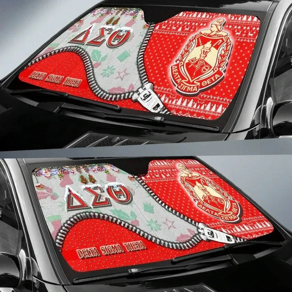 Sorority Sun Shade - New Way Delta Sigma Theta Christmas Car Sun Shade