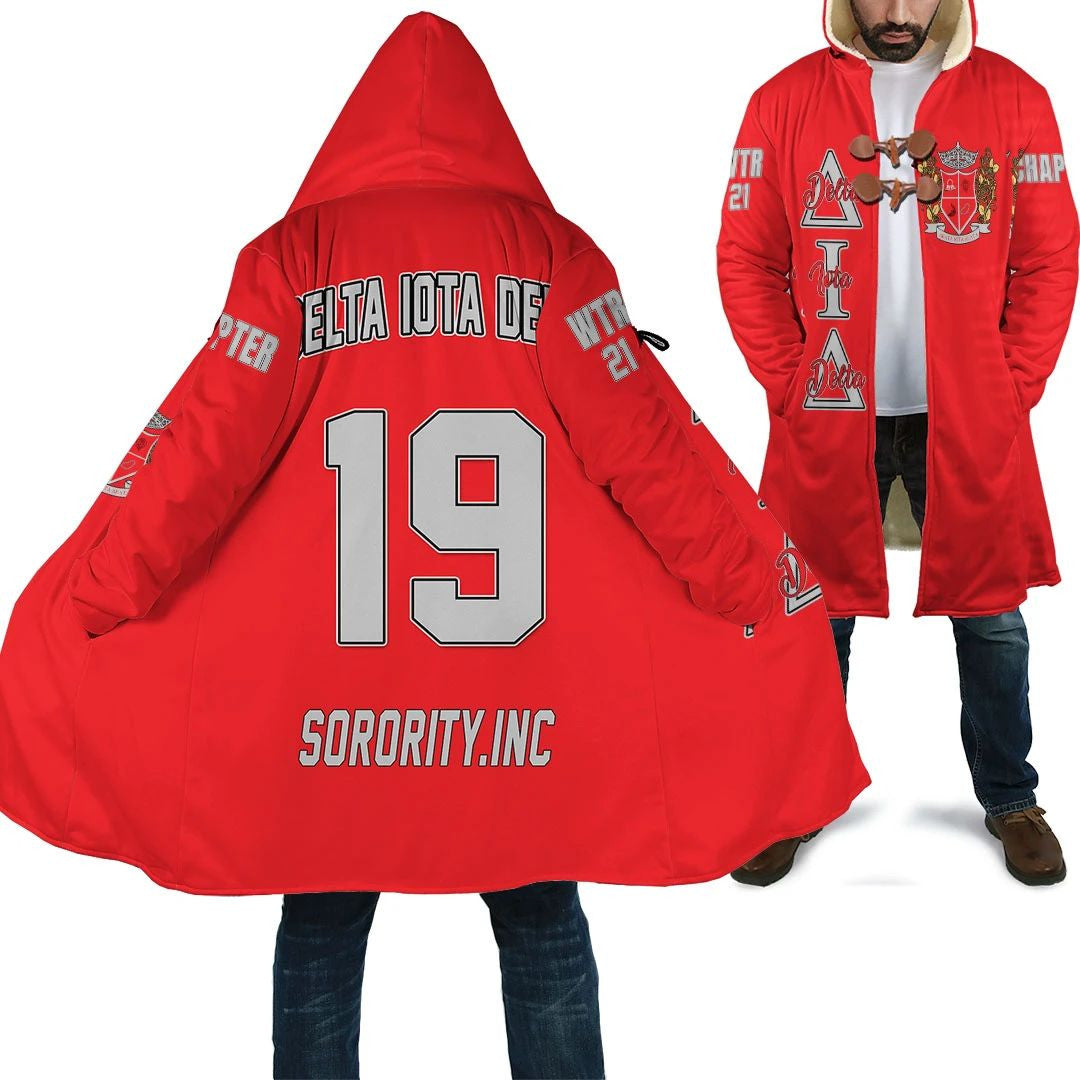 Sorority Hooded Coat - Personalized Delta Iota Delta Hooded Coat