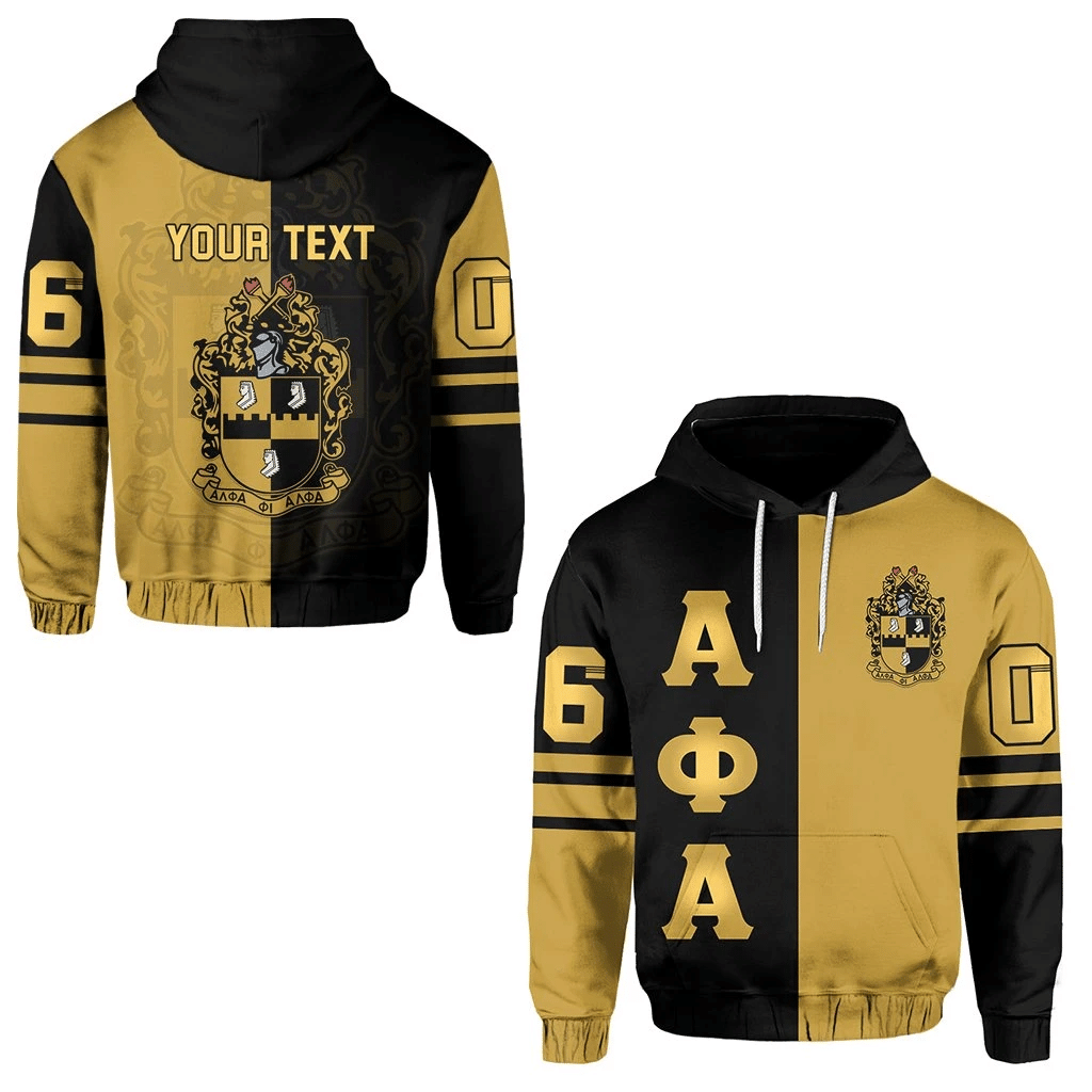 Personalized Alpha Phi Alpha Half Style Pullover