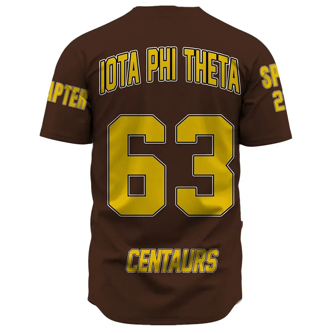 Fraternity Baseball Jersey - Personalized Iota Phi Theta Baseball Jersey