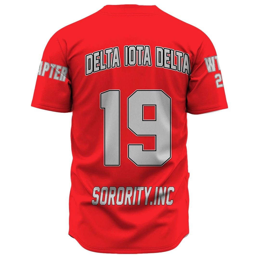 Sorority Baseball Jersey - Personalized Delta Iota Delta Baseball Jersey