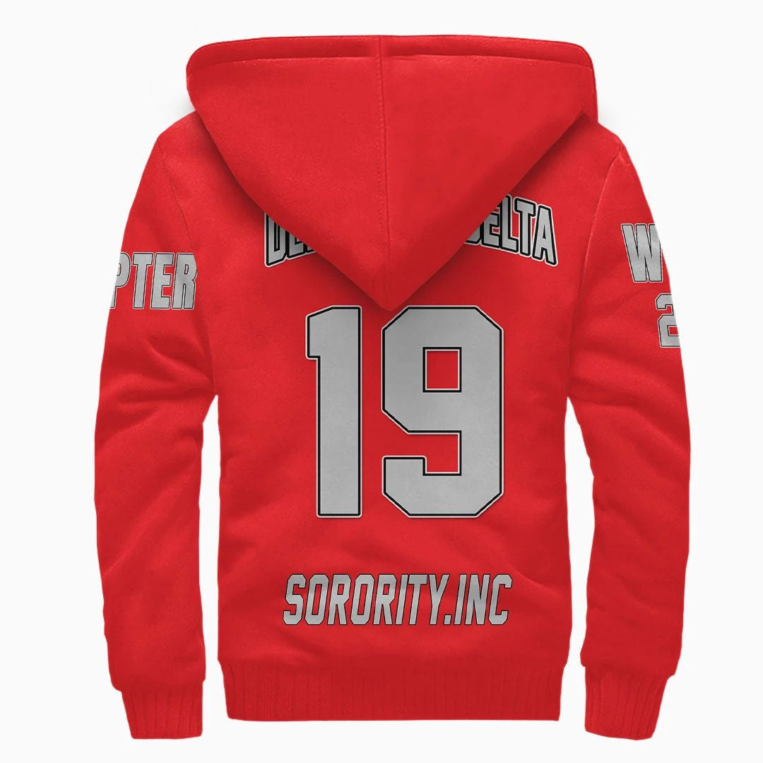Sorority Hoodie - Personalized Delta Iota Delta Sherpa Hoodie