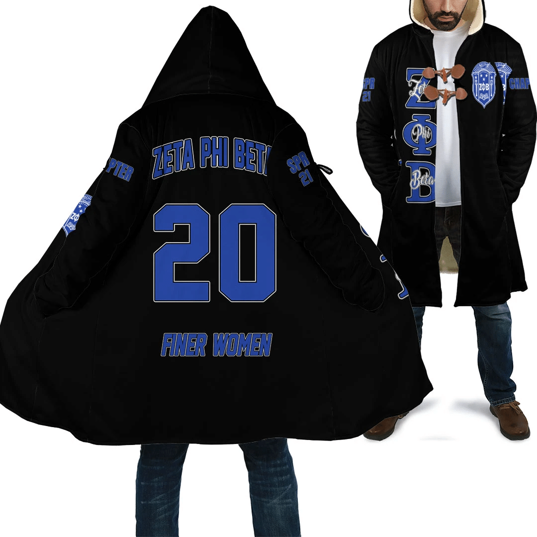 Sorority Hooded Coat - Personalized Zeta Phi Beta Hooded Coat