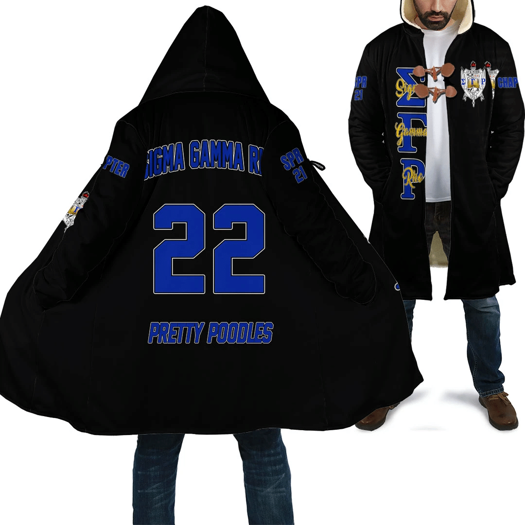 Sorority Hooded Coat - Personalized Sigma Gamma Rho Hooded Coat