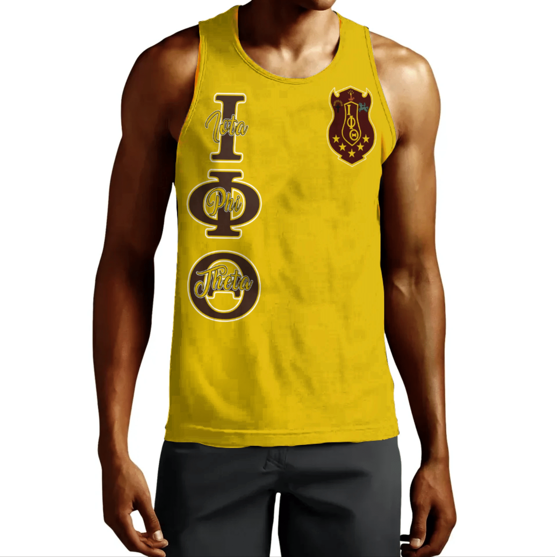 Fraternity Tank Top - Iota Phi Theta Gold Tank Top