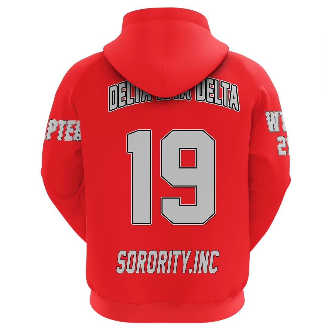 Sorority Hoodie - Personalized Delta Iota Delta Zip Hoodie