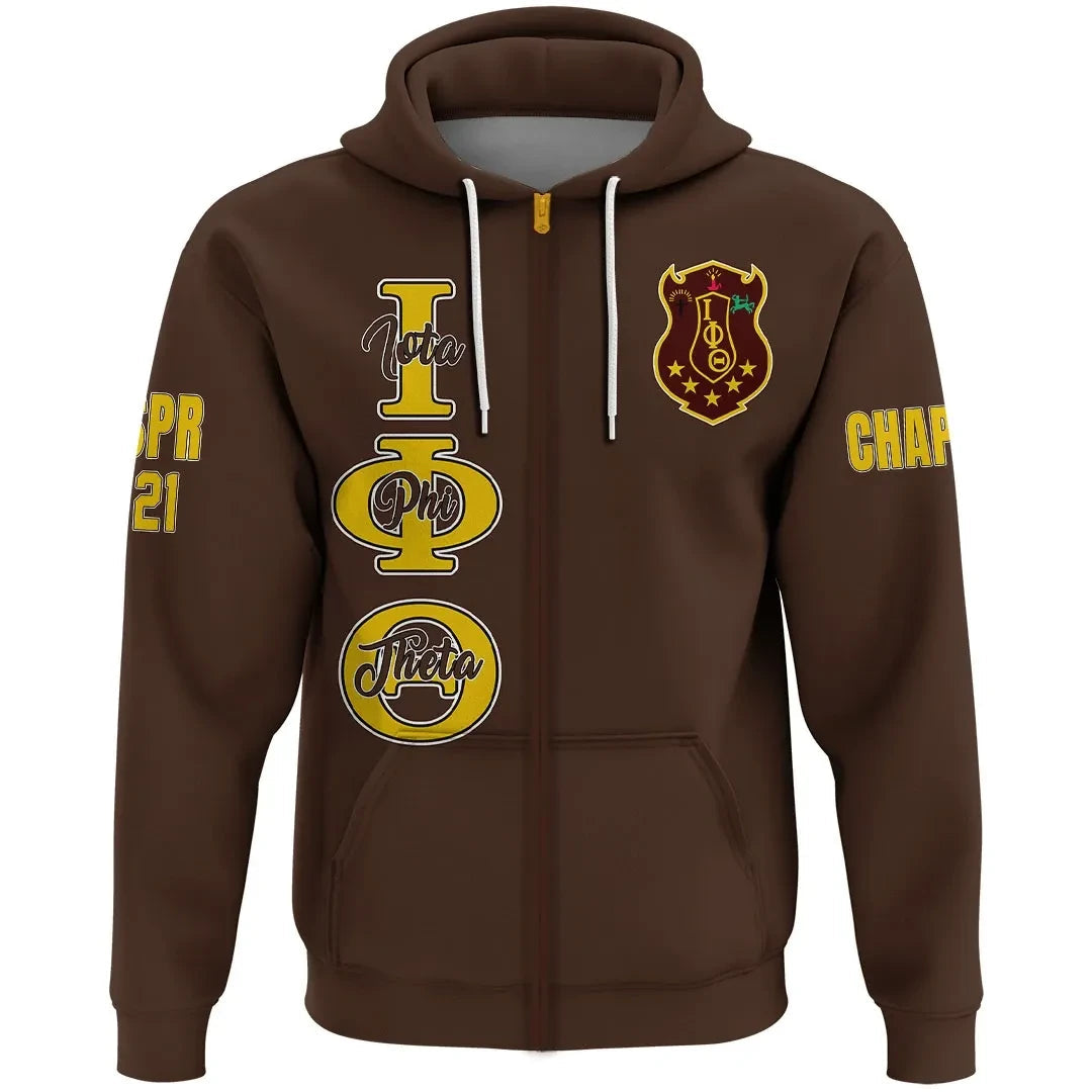 Fraternity Hoodie - Personalized Iota Phi Theta Zip Hoodie