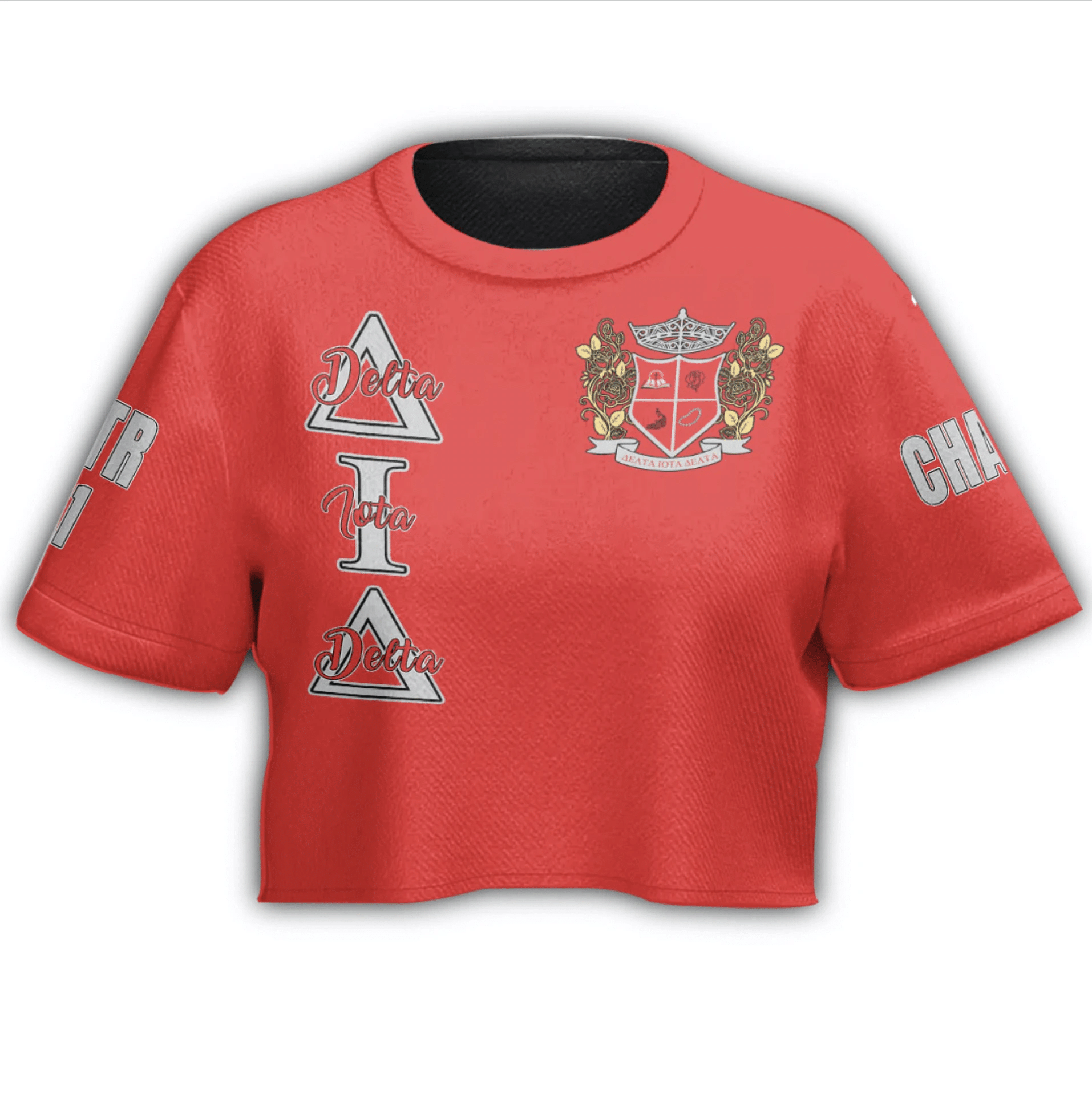 Sorority T-Shirt - Personalized Delta Iota Delta Croptop T-Shirt