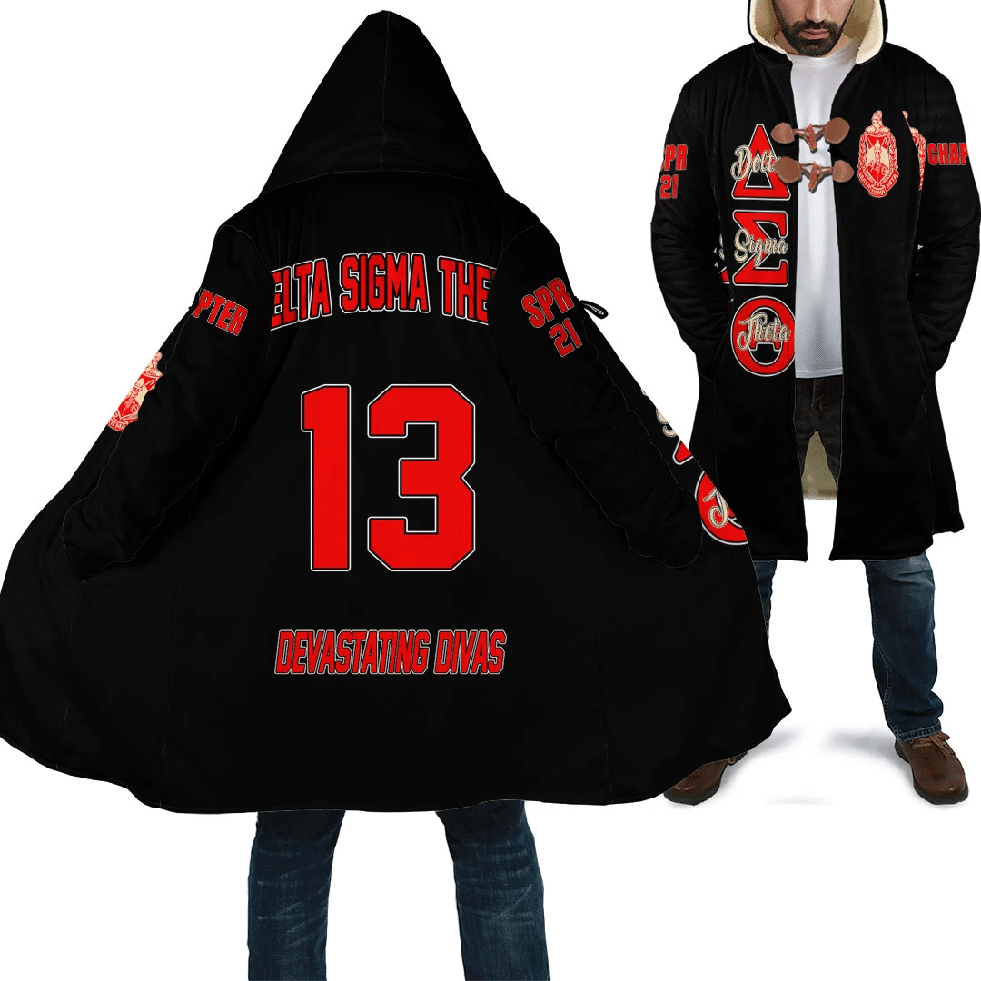 Sorority Hooded Coat - Personalized Delta Sigma Theta Hooded Coat