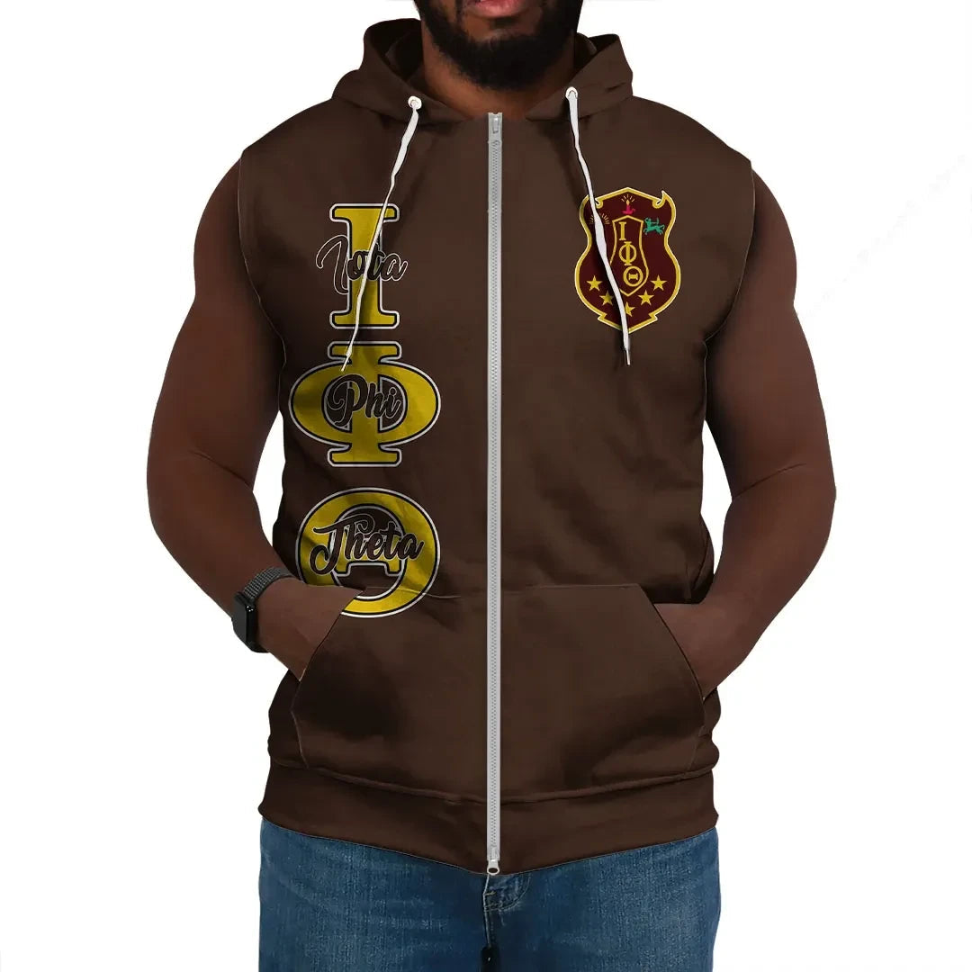 Fraternity Hoodie - Personalized Iota Phi Theta Sleeveless Hoodie