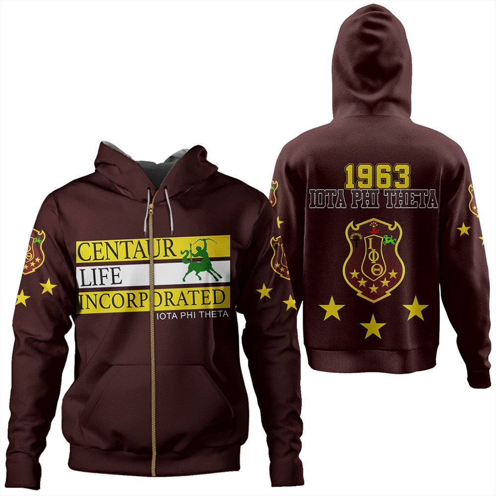 Fraternity Hoodie - Iota Phi Theta Greek Life Zip Hoodie