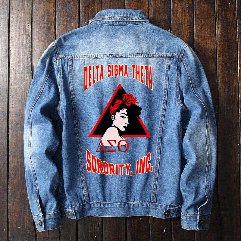 Sorority Jacket - Delta Sigma Theta Girl Denim Jacket