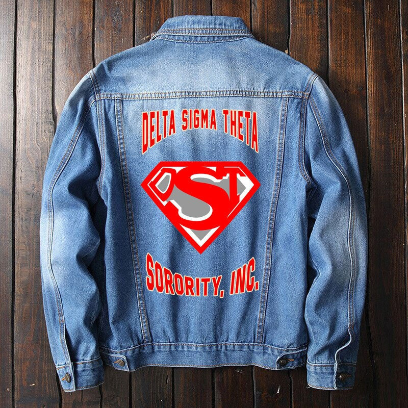 Sorority Jacket - Delta Sigma Theta Justice Denim Jacket