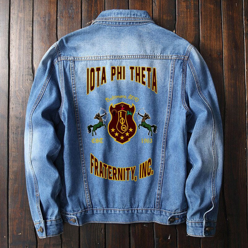 Fraternity Jacket - Iota Phi Theta Baltimore Denim Jacket