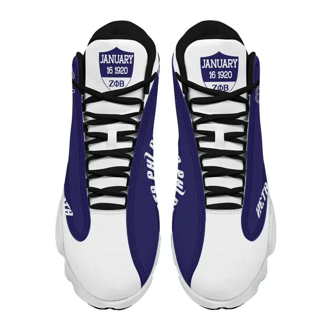 Sorority Footwear - Zeta Phi Beta Hand Sign Style Sneakers J.13