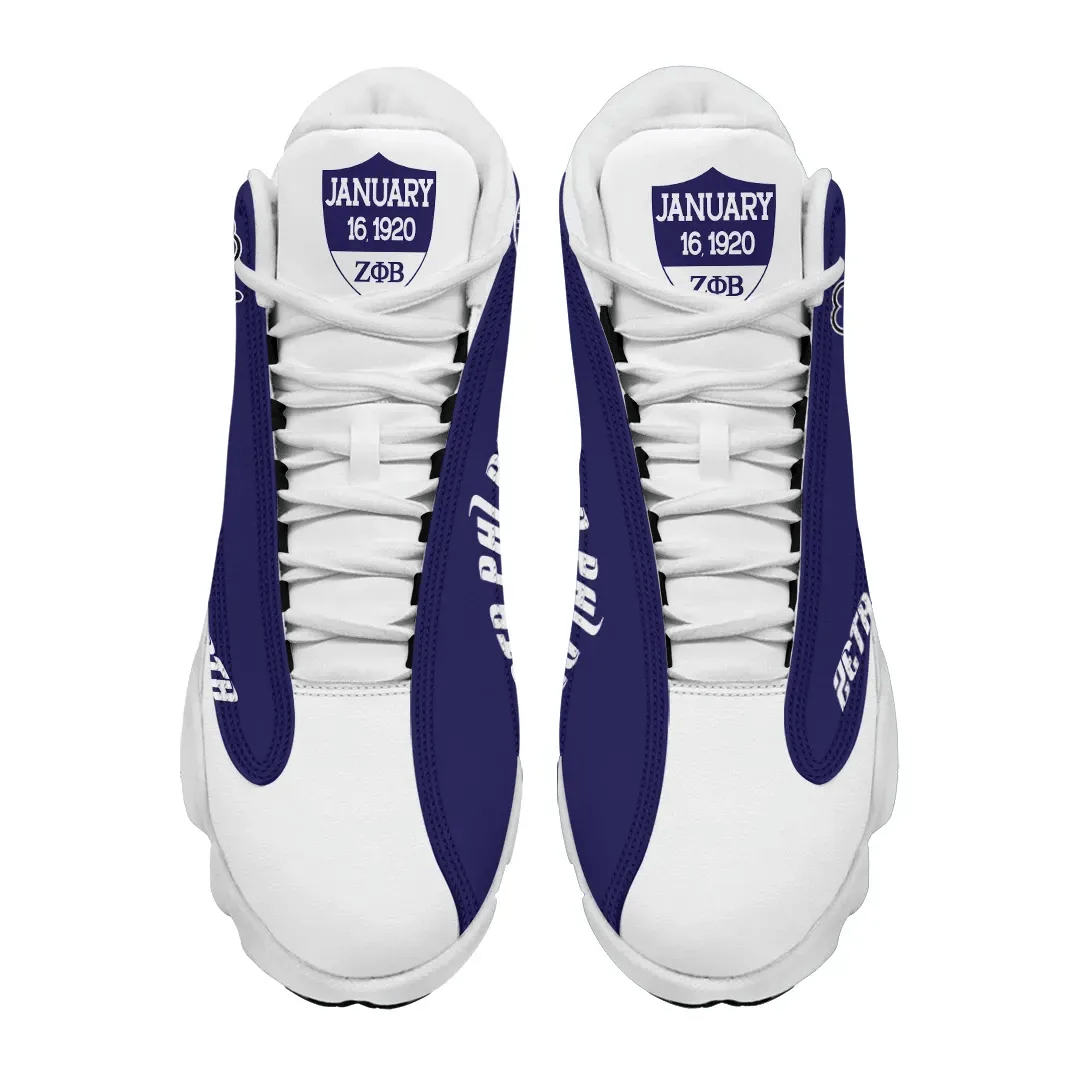 Sorority Footwear - Zeta Phi Beta Hand Sign Style Sneakers J.13