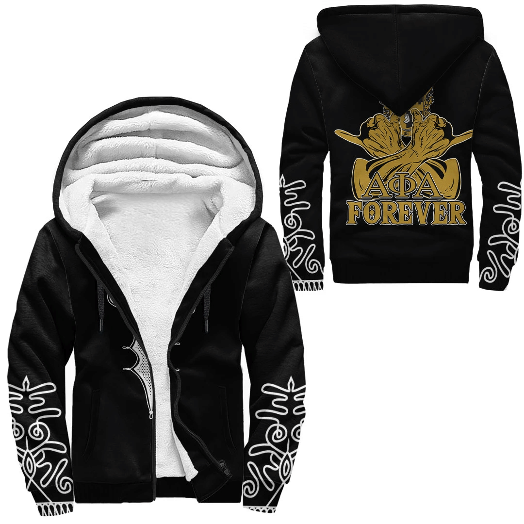 Fraternity Hoodie - Alpha Phi Alpha Forever Sherpa Hoodie