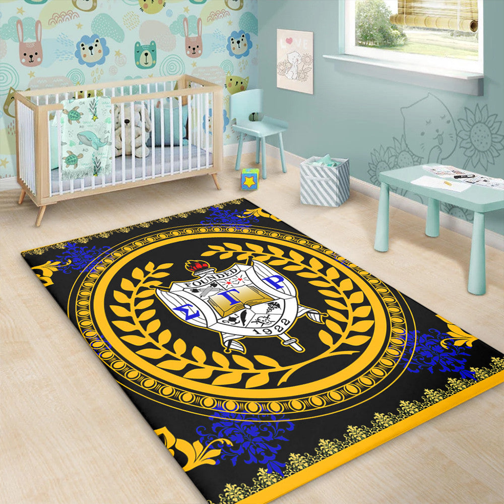 Sorority Area Rug - Floral Circle Sigma Gamma Rho Area Rug