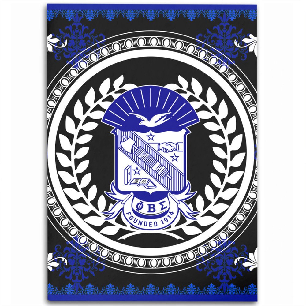 Fraternity Area Rug - Floral Circle Phi Beta Sigma Area Rug