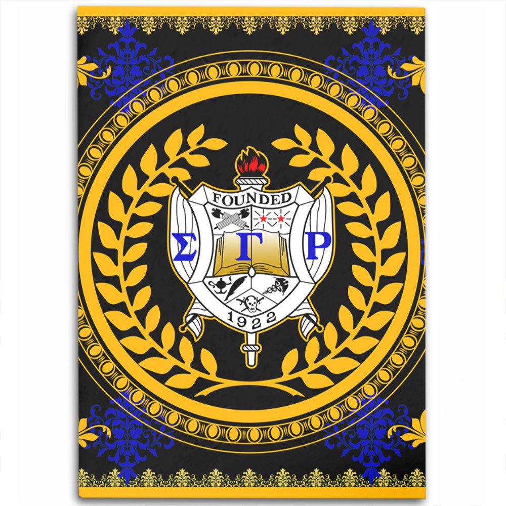 Sorority Area Rug - Floral Circle Sigma Gamma Rho Area Rug