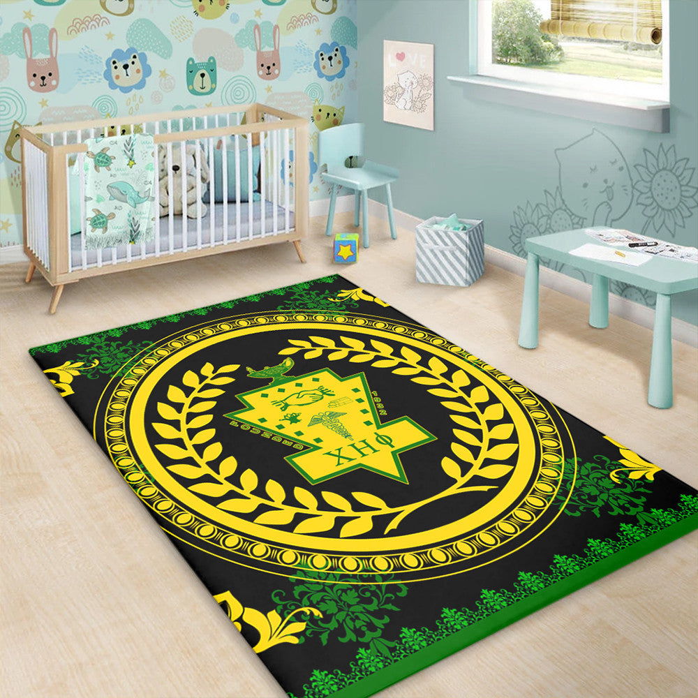 Sorority Area Rug - Floral Circle Chi Eta Phi Area Rug