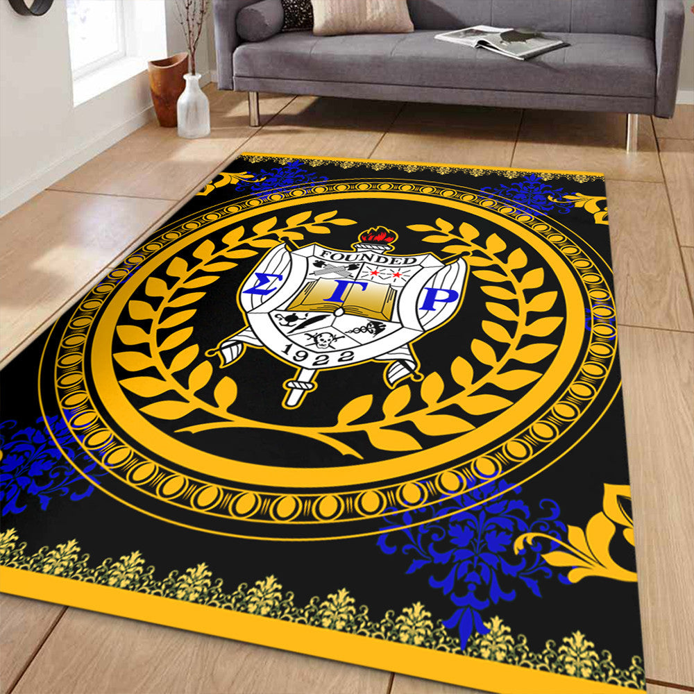 Sorority Area Rug - Floral Circle Sigma Gamma Rho Area Rug