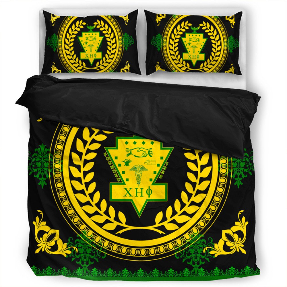Sorority Bedding Set - Floral Circle Chi Eta Phi Bedding Set