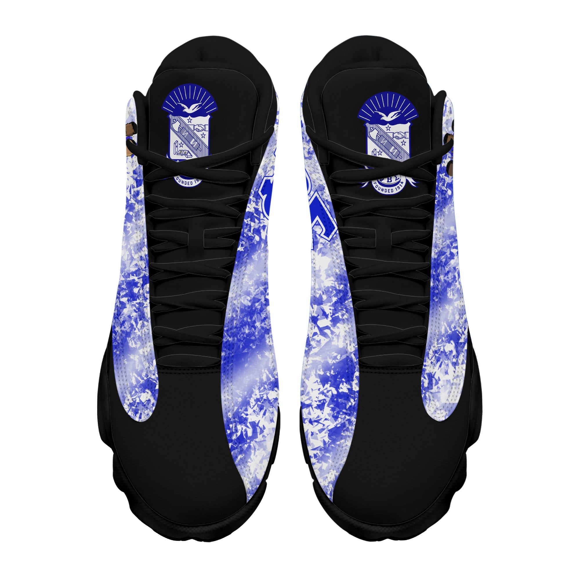 Fraternity Footwear - Phi Beta Sigma Diamond Pattern Sneakers J.13