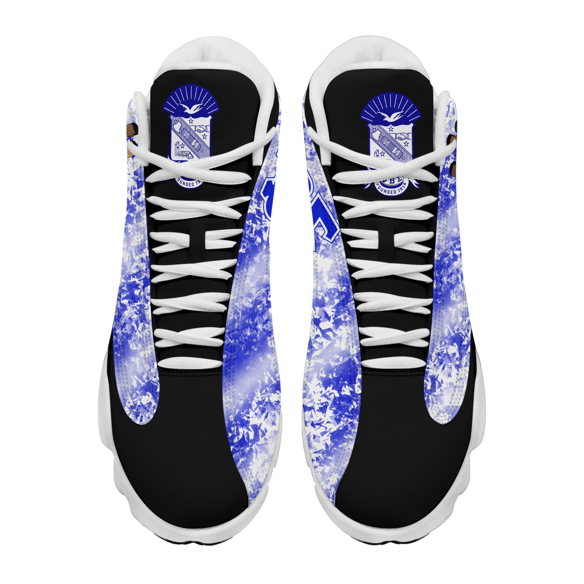 Fraternity Footwear - Phi Beta Sigma Diamond Pattern Sneakers J.13