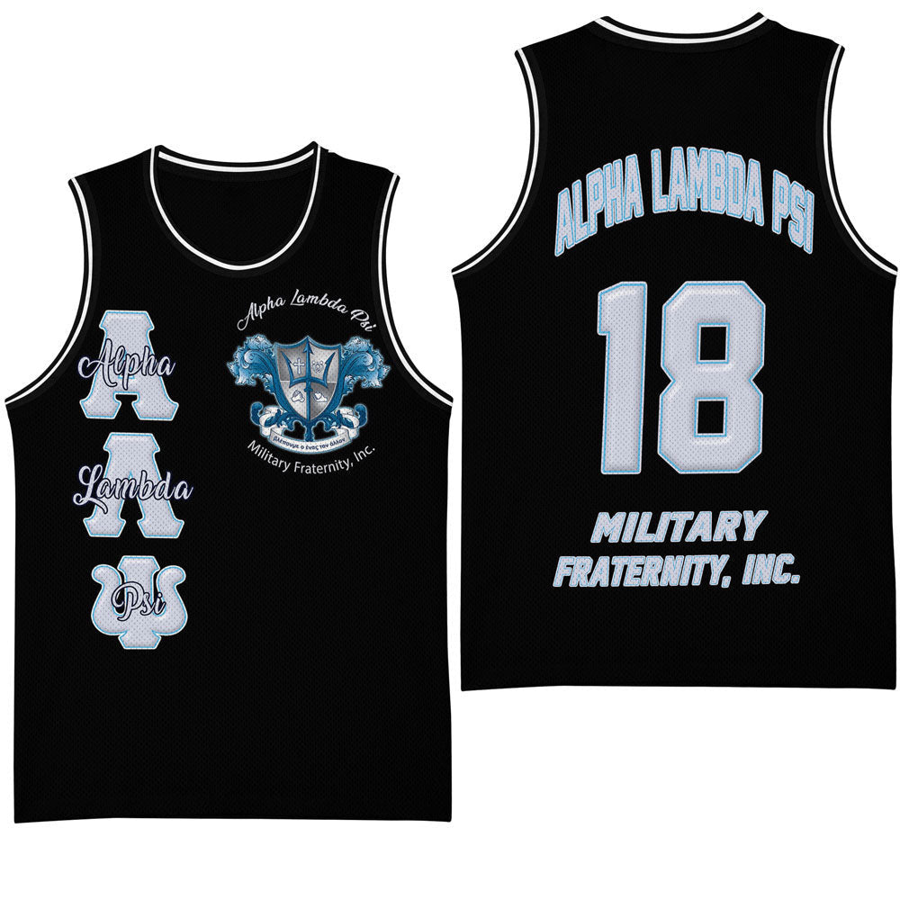 Fraternity Basket Jersey - (Custom) Alpha Lambda Psi Basketball Jersey