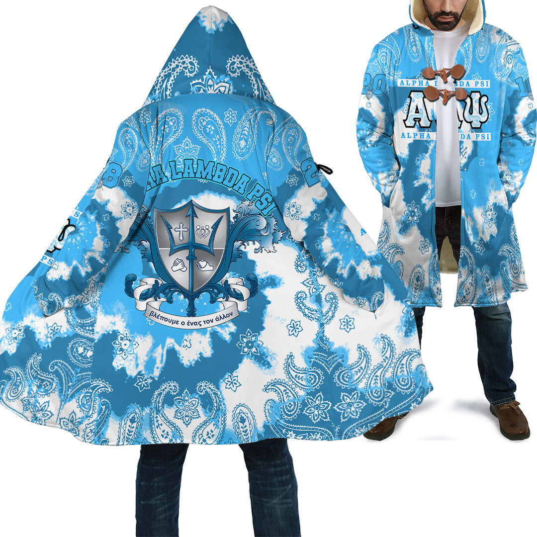 Fraternity Cloak - Alpha Lambda Psi Paisley Bandana Tie Dye Style Cloak
