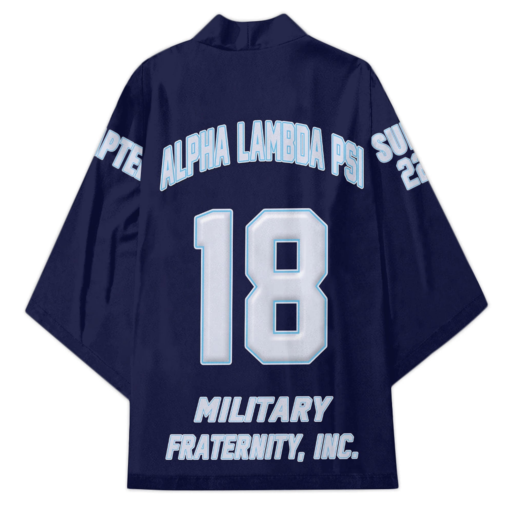 Fraternity Kimono - (Custom) Alpha Lambda Psi (Blue) Kimono