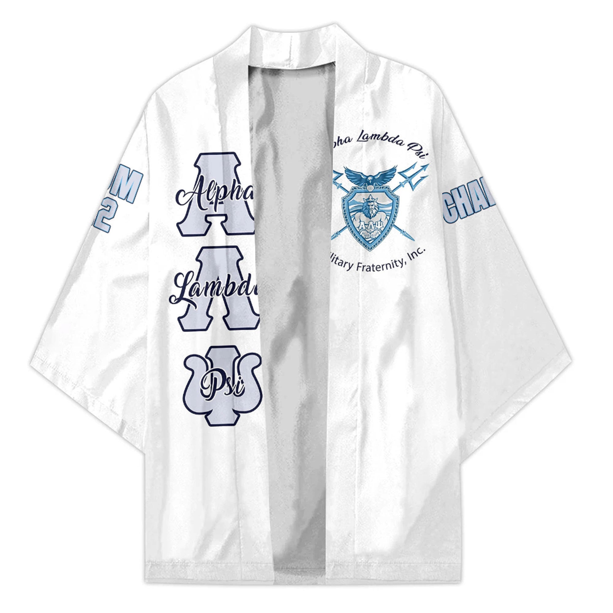 Fraternity Kimono - (Custom) Alpha Lambda Psi (White) Kimono